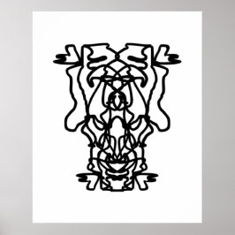 monster art line ポスター