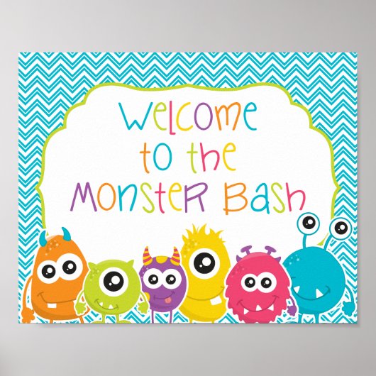 Monster Bashの誕生日署名へようこそ ポスター (正面)