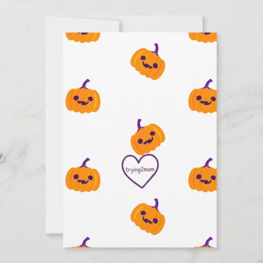 Monster Bash, Halloween birthday 招待状 (裏面)