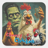 “Monster BFFs” Anna & Stan Sticker スクエアシール (正面)