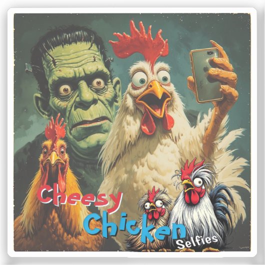 “Monster BFFs” Anna & Stan Vinyl  シール (正面)