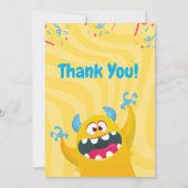 Monster Birthday Party Invitation for kids 招待状 (裏面)