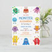 Monster Boy Birthday Invitation 招待状 (スタンド正面)