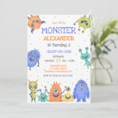 Monster Boy Birthday Invitation 招待状 (スタンド正面)