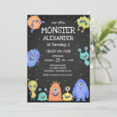 Monster Boy Birthday Invitation 招待状 (スタンド正面)