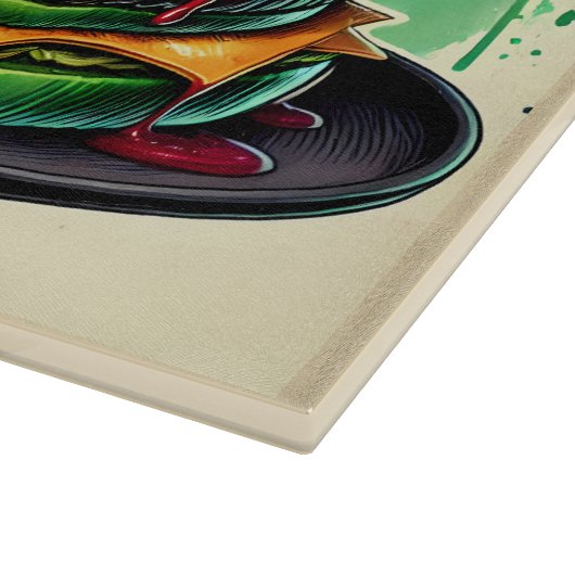 Monster Burger & Kitchen Cheat Sheet カッティングボード (角)