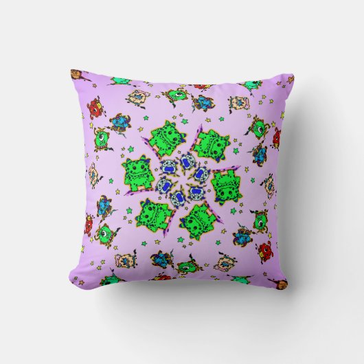 monster cartoon cutees クッション (正面)