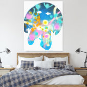 Monster Colours キャンバスプリント (インサイチュ (寝室))