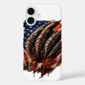 Monster, Creature, American Flag, USA, Scary, Claw Case-Mate iPhoneケース (裏面)