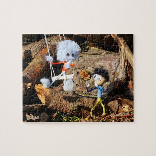 Monster Fubby op schommel. ジグソーパズル (横)