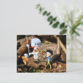 Monster Fubby op schommel. ポストカード (スタンド正面)