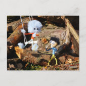 Monster Fubby op schommel. ポストカード (正面)