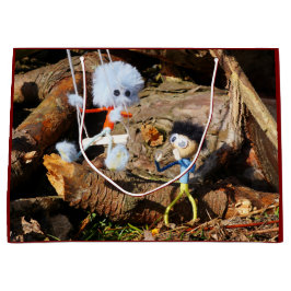 Monster Fubby op schommel. ラージペーパーバッグ