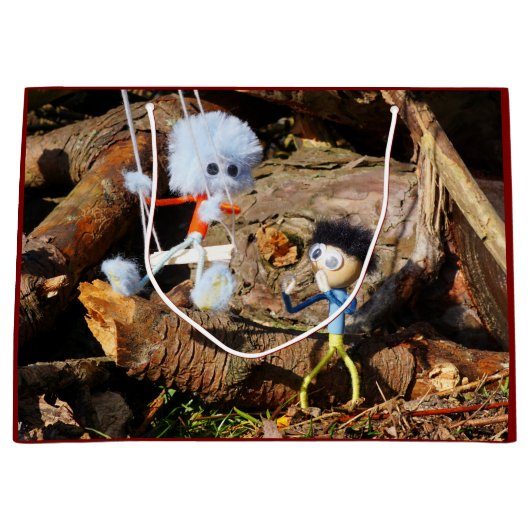 Monster Fubby op schommel. ラージペーパーバッグ (正面)