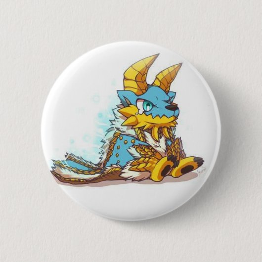 Monster Hunter Chibi zinogre 缶バッジ (正面)