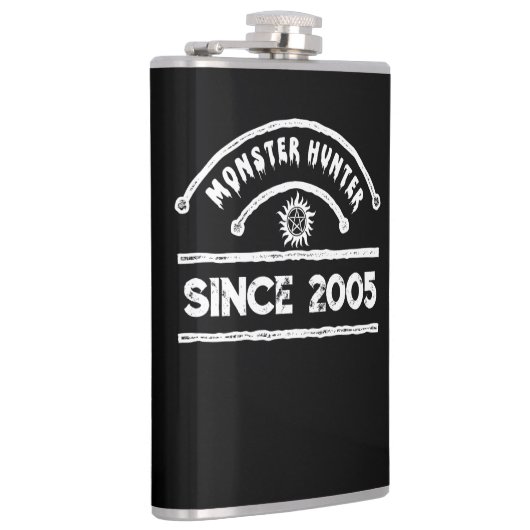 Monster Hunter Sigil Distressed Typography フラスク (右)