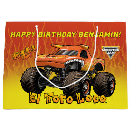 Monster Jam - エル・トロ・ロコ バースデー ラージペーパーバッグ