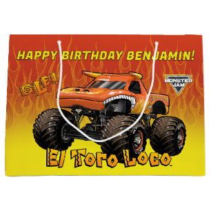 Monster Jam - エル・トロ・ロコ バースデー ラージペーパーバッグ