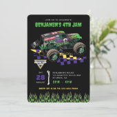 Monster Jam - Grave Digger Birthday 招待状 (スタンド正面)