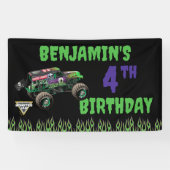 Monster Jam Grave Digger Birthday 横断幕 (横)