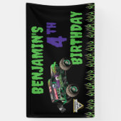 Monster Jam Grave Digger Birthday 横断幕 (縦)