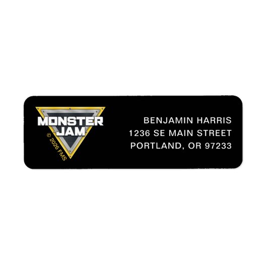 Monster Jam Logo ラベル (正面)