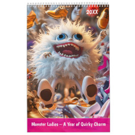 Monster Ladies – A Year of Quirky Charm カレンダー