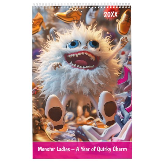 Monster Ladies – A Year of Quirky Charm カレンダー (カバー)