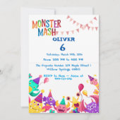 Monster Mash Birthday Invitation - Kids Party 招待状 (正面)