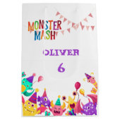 Monster Mash Gift Bag - Kids Party Favor ミディアムペーパーバッグ (裏面)