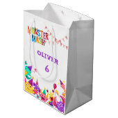 Monster Mash Gift Bag - Kids Party Favor ミディアムペーパーバッグ (裏面アングル)