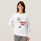 Monster Mash Halloween Spiderweb Tシャツ (正面フル)