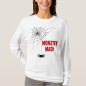 Monster Mash Halloween Spiderweb Tシャツ (正面)