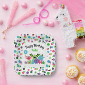 Monster Mash Name & Age Birthday Party ペーパープレート (パーティー)