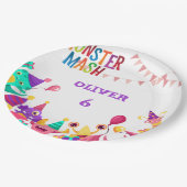 Monster Mash Paper Plates - Kids Birthday Party ペーパープレート (アングル)