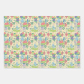 Monster Mayhem Wrapping Paper Flat Sheet Set of 3 ラッピングペーパーシート (正面)