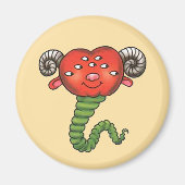 Monster mit rotem Kopf マグネット (正面)