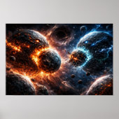 Monster Planets Crashing into Each Other ポスター (正面)