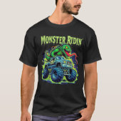 Monster Ridin Shirt - Halloween Monster Truck Tee! Tシャツ (正面)