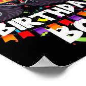 Monster Truck 10th Birthday Boy Funny 10 Years Old ポスター (角)