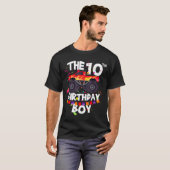 Monster Truck 10th Birthday Boy Funny 10 Years Old Tシャツ (正面フル)