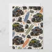 Monster Truck 6th Boys Birthday 招待状 (裏面)