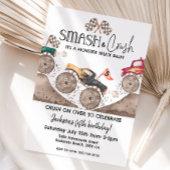 Monster Truck ANY AGE Smash and crash birthday  招待状