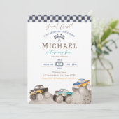 Monster Truck Birthday Invitation 招待状 (スタンド正面)