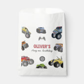 Monster truck, boy any age birthday フェイバーバッグ (正面)