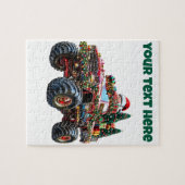 Monster Truck Christmas – Editable Puzzle ジグソーパズル (横)