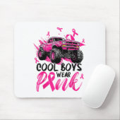Monster Truck Cool Boys Wear Nk Breast Cancer Awar マウスパッド (マウス)
