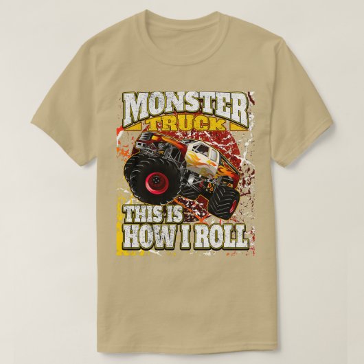 Monster Truck Design by Mons Tシャツ (デザイン正面)