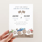 Monster Truck & Dirt Bike Joint Birthday Party 招待状