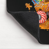 Monster Truck Gingerbread Man Funny Christmas Baki マウスパッド (コーナー)